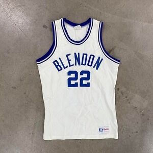 Vintage 70s 80s Betlin Athletic Blendon High School 22 Basketball Jersey Size M